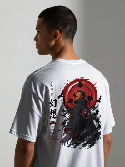 Naruto | Uchiha Illusion | 240 GSM French Terry Oversized Graphic T-Shirt