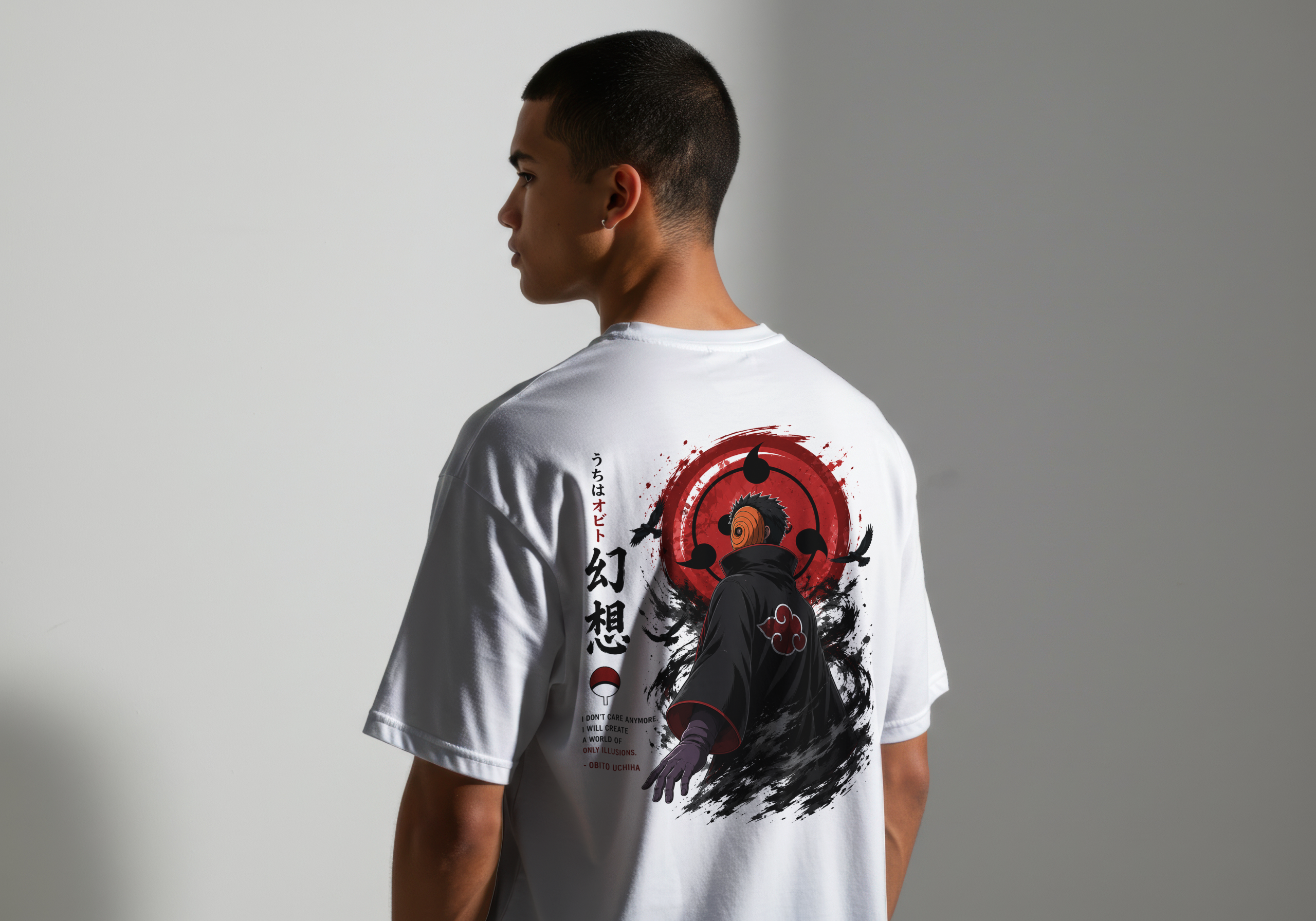 Naruto | Uchiha Illusion | 240 GSM French Terry Oversized Graphic T-Shirt