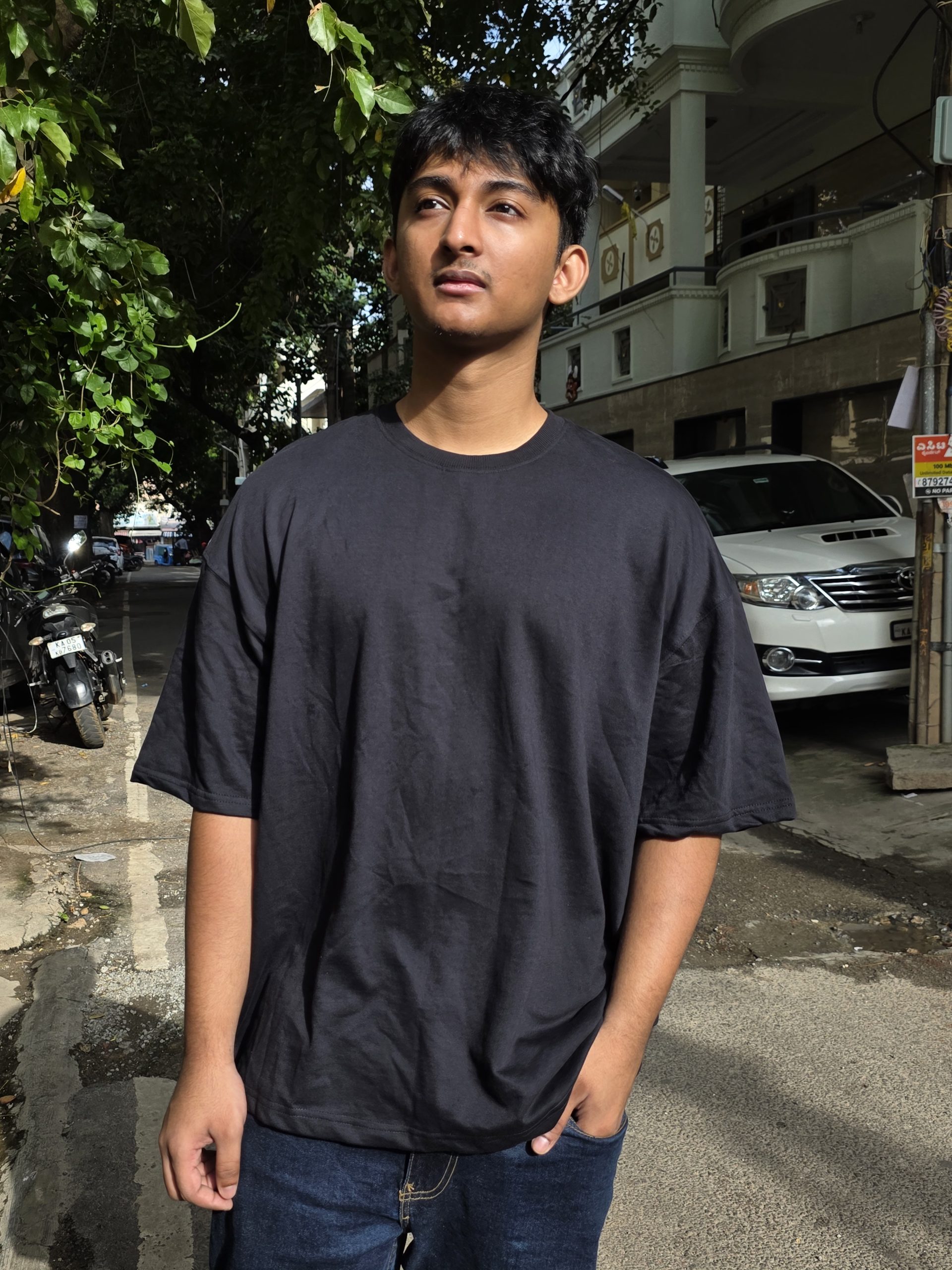 Overthinker Graphic Oversized T-Shirt – 240 GSM French Terry Graphic Tee - Image 2